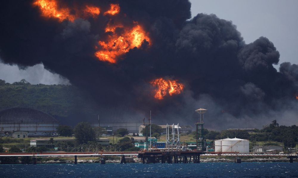 Cuba Asks For U.S. Technical Assistance In Oil fire Clean-Up Cuba Asks For U.S. Technical Assistance In Oil fire Clean-Up