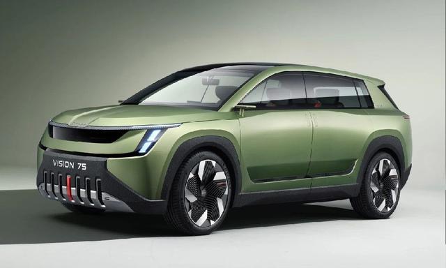 The Skoda Vision 7S also debuts Skoda's new design philosophy and will be positioned above the Skoda Enyaq EV.