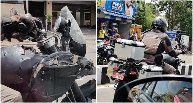 Royal Enfield Himalayan 450 Spotted On Test With Accessories Royal Enfield Himalayan 450 Spotted On Test With Accessories