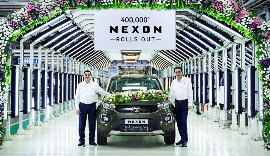Tata Motors Rolls Out 4,00,000th Nexon Subcompact SUV; Introduces A New Top-End Variant
