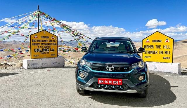 Tata Nexon EV Max Enters India Book Of Records For Becoming First EV To Reach Umling La