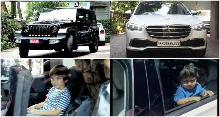 Kareena Kapoor Khan took delivery of her new Mercedes-Benz S-Class while Saif Ali Khan decided to bring home the mighty Jeep Wrangler. The kids in both these cars were seen not wearing seatbelts or strapped to a child seat. 
