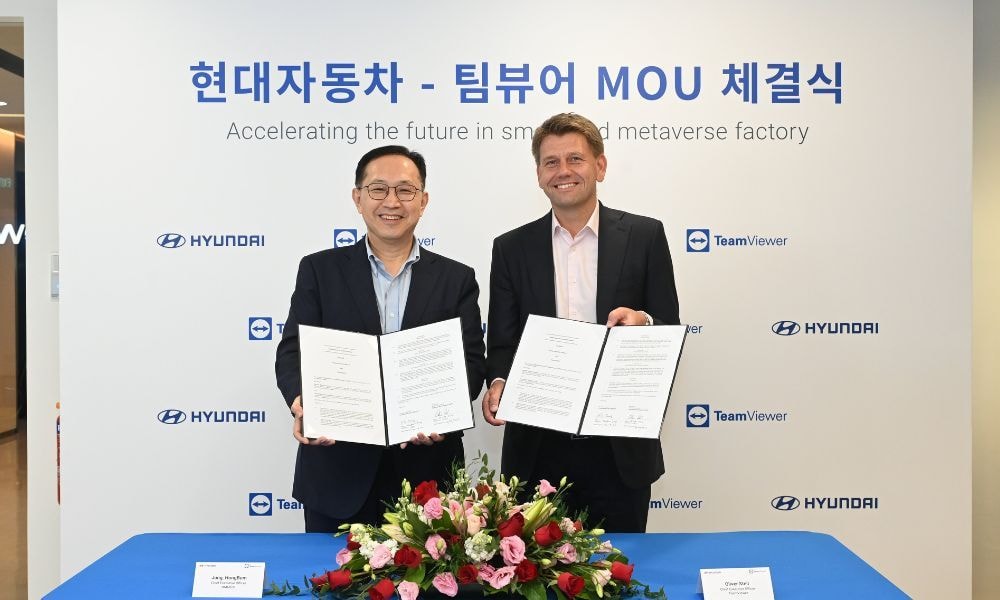 Hyundai, Teamviewer Join Hands To Develop Smart Factory With AR And AI Tech Hyundai, Teamviewer Join Hands To Develop Smart Factory With AR And AI Tech
