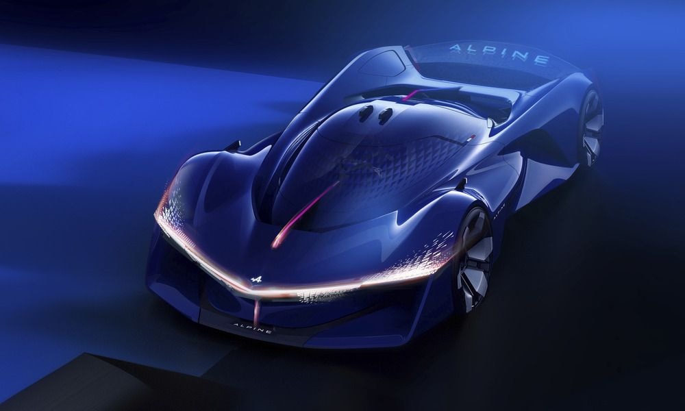 Alpine Alpenglow Concept Is A Streamlined Hydrogen Combustion Track Car Alpine Alpenglow Concept Is A Streamlined Hydrogen Combustion Track Car
