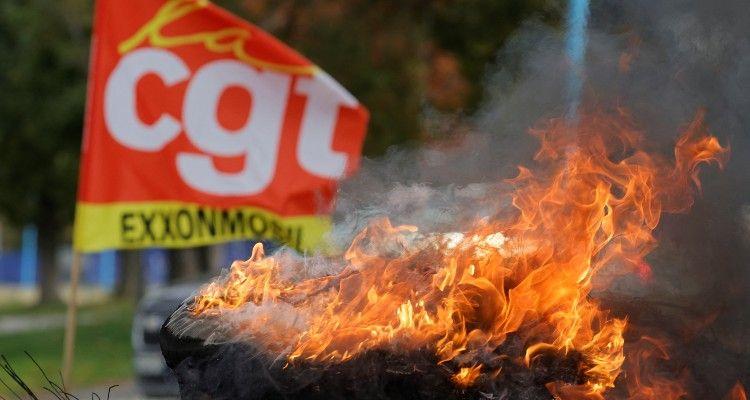 The French energy ministry said it was requisitioning some staff at the Gravenchon-Port Jerome depot run by Exxon's Esso France business, where the hardline CGT remains on strike despite a pay deal with other unions.
