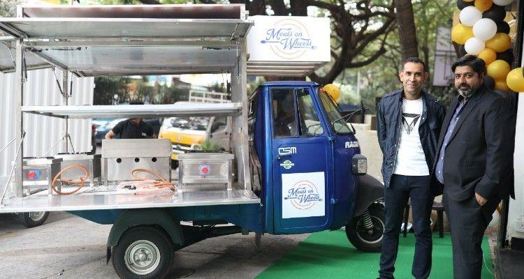 The new Omega Seiki Mobility Meals on Wheels electric three-wheeler is a completely equipped mobile kitchen, a segment that's promised to grow in the near future.