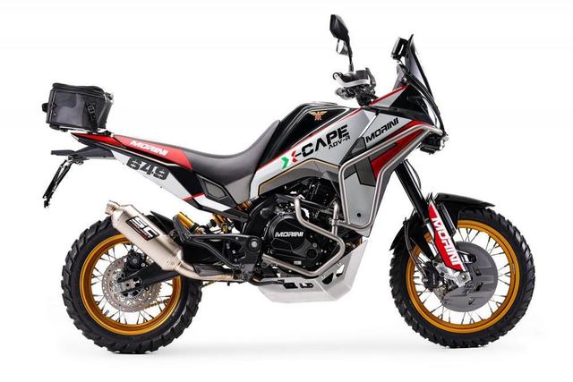 The Moto Morini X-Cape 650 ADV-R is a more hardcore ‘Rally’ version of the brand’s X-Cape 650 mid-size adventure bike.