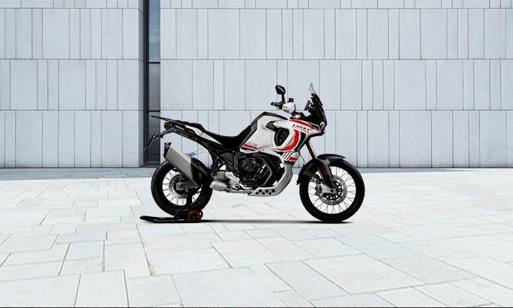 The MV Agusta Lucky Explorer is a tribute to the Cagiva Elefant that raced in the Paris-Dakar rally in the 1990s, and the adventure bike, in two variants, is now ready for production.