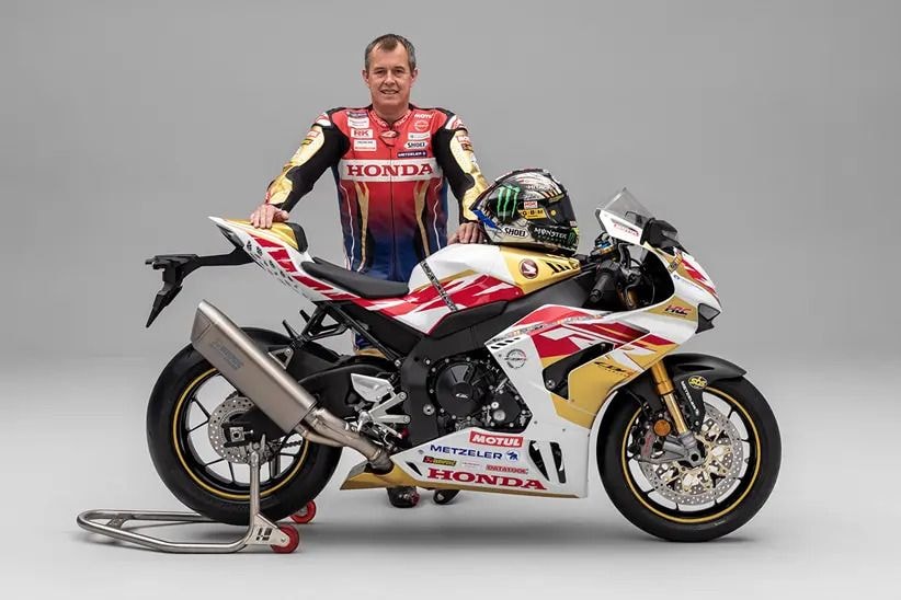 John McGuinness Honda CBR1000RR-R SP Fireblade 100th Start Unveiled John McGuinness Honda CBR1000RR-R SP Fireblade 100th Start Unveiled