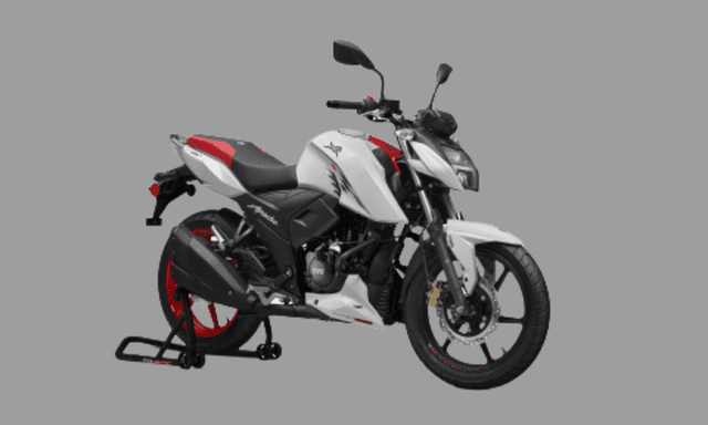 Special edition RTR 160 4V finished in a new pearl white paint shade and gets a new bullpup muffler along with other enhancements.