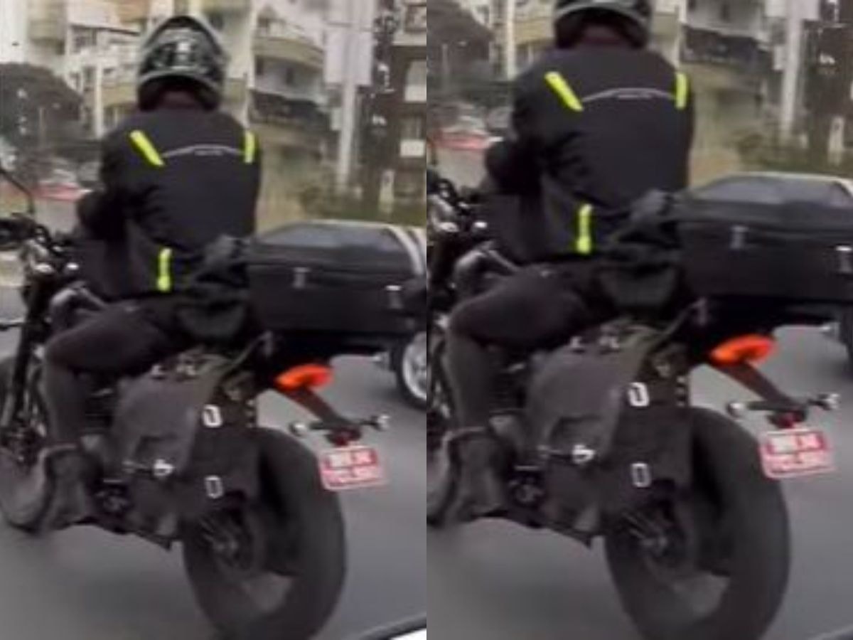 Bajaj-Triumph Scrambler Test Mule Spotted In India Bajaj-Triumph Scrambler Test Mule Spotted In India