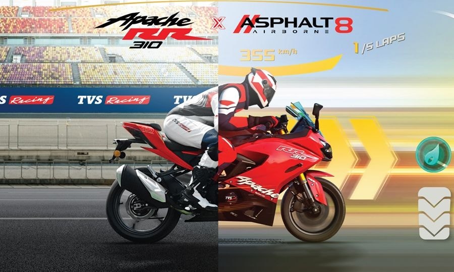 Now You Can Virtually Ride The TVS Apache RR 310 in Gameloft’s Asphalt 8: Airborne Now You Can Virtually Ride The TVS Apache RR 310 in Gameloft’s Asphalt 8: Airborne