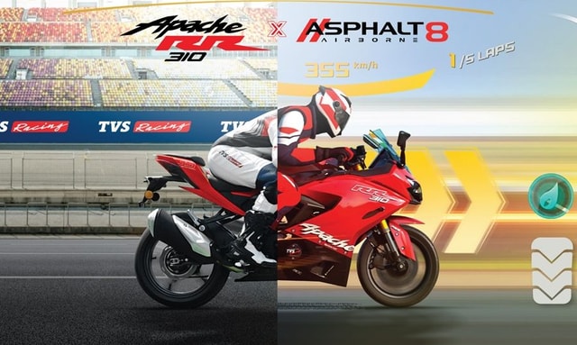 Now You Can Virtually Ride The TVS Apache RR 310 in Gameloft’s Asphalt 8: Airborne Now You Can Virtually Ride The TVS Apache RR 310 in Gameloft’s Asphalt 8: Airborne