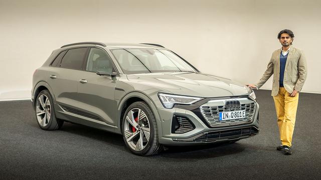 The Audi Q8 e-tron is not just a nomenclature change, but the electric SUV line-up has received many updates under the skin, and a refreshed design.
