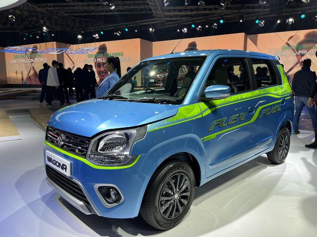 The Maruti Suzuki Wagon R Felx-Fuel has been developed indigenously by Maruti's local engineers with necessary support from Suzuki Motor Corporation, Japan. It can run on ethanol-petrol blend between 20 per cent (E20) and 85 per cent (E85) fuel.