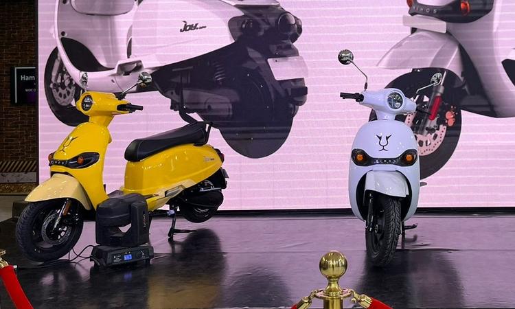 The company also unveiled a new electric motorcycle, the Rockefeller, at its stand.