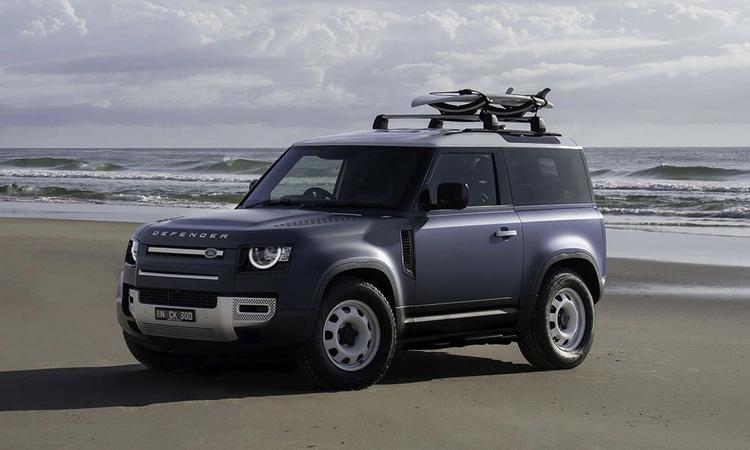 Land Rover says that the special edition celebrates Australia's surfing culture and comes with a custom Land Rover surfboard