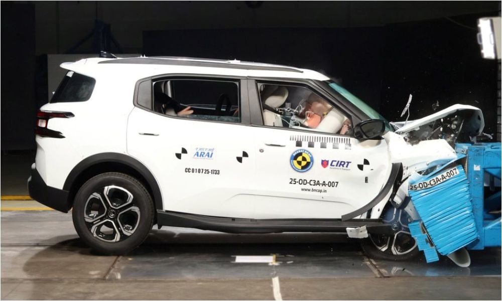 Citroen Aircross 5-Seat Variant Bags 5 Stars In Bharat NCAP Crash Tests Citroen Aircross 5-Seat Variant Bags 5 Stars In Bharat NCAP Crash Tests