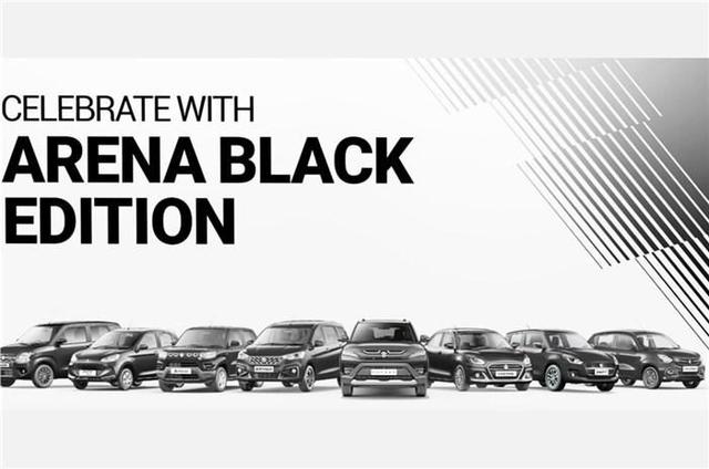 The new Arena Black Edition models come in Pearl Midnight Black colour and models like the Alto K10, Celerio, WagonR, Swift, Dzire, Brezza and Ertiga are now available in the all-black paint scheme.
