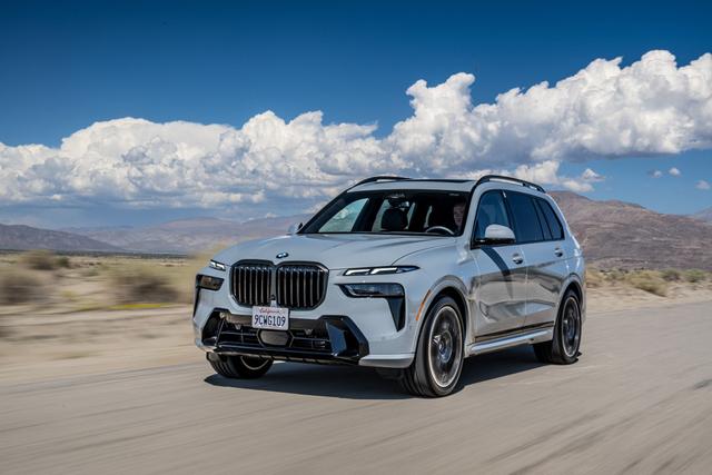 The 2023 BMW X7 facelift is offered in both petrol and diesel options - X7 xDrive40i M Sport and xDrive40d M Sport. They are priced at Rs. 1.22 crore and Rs. 1.25 crore (ex-showroom, India) respectively. 