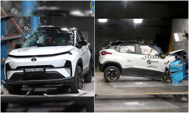 Tata Punch EV, Nexon EV Secure Five Stars In Latest Bharat NCAP Crash Tests Tata Punch EV, Nexon EV Secure Five Stars In Latest Bharat NCAP Crash Tests