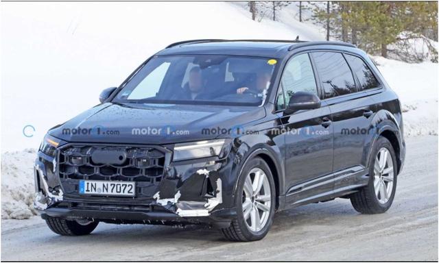2024 Audi Q7 Facelift Spy Shots Hint At Bolder Face For The Refreshed SUV