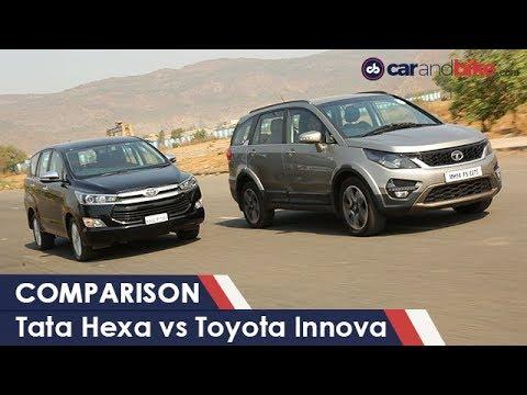 Tata Hexa Vs Toyota Innova Crysta: Comparison Review | NDTV CarAndBike