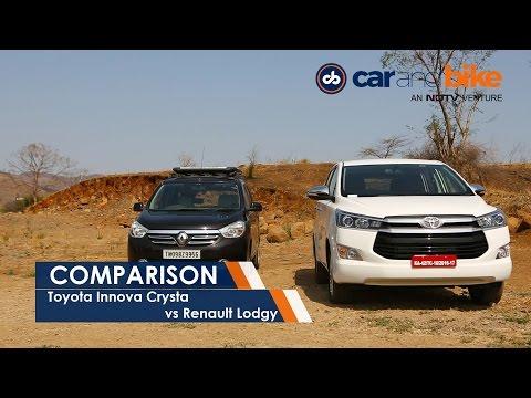 Toyota Innova Crysta vs Renault Lodgy In Comparison - NDTV CarAndBike