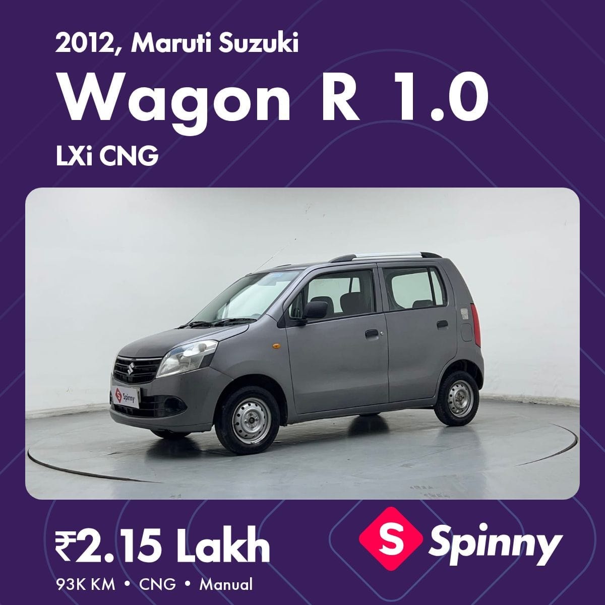 Used 2012 Maruti Suzuki Wagon R Used 2012 Maruti Suzuki Wagon R