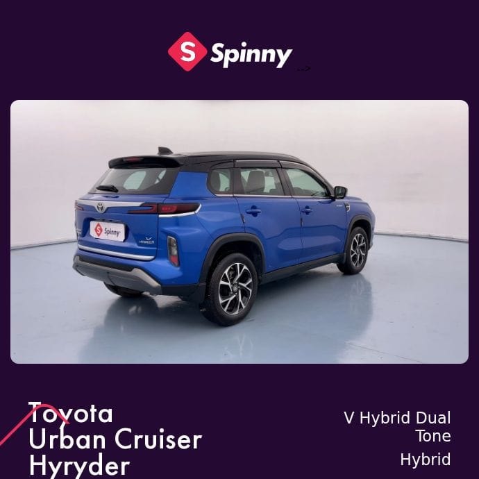 Used 2022 Toyota Urban Cruiser Hyryder Used 2022 Toyota Urban Cruiser Hyryder