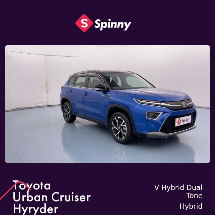 Used 2022 Toyota Urban Cruiser Hyryder Used 2022 Toyota Urban Cruiser Hyryder
