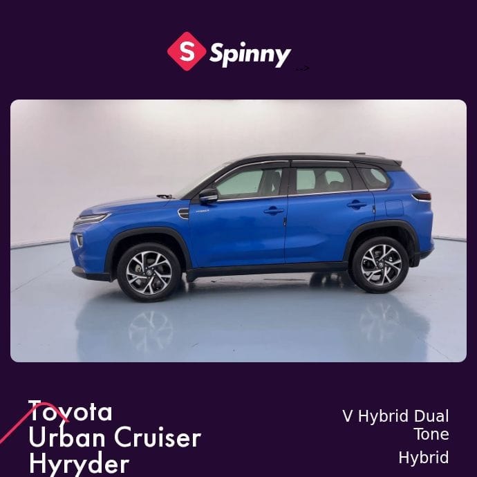 Used 2022 Toyota Urban Cruiser Hyryder Used 2022 Toyota Urban Cruiser Hyryder