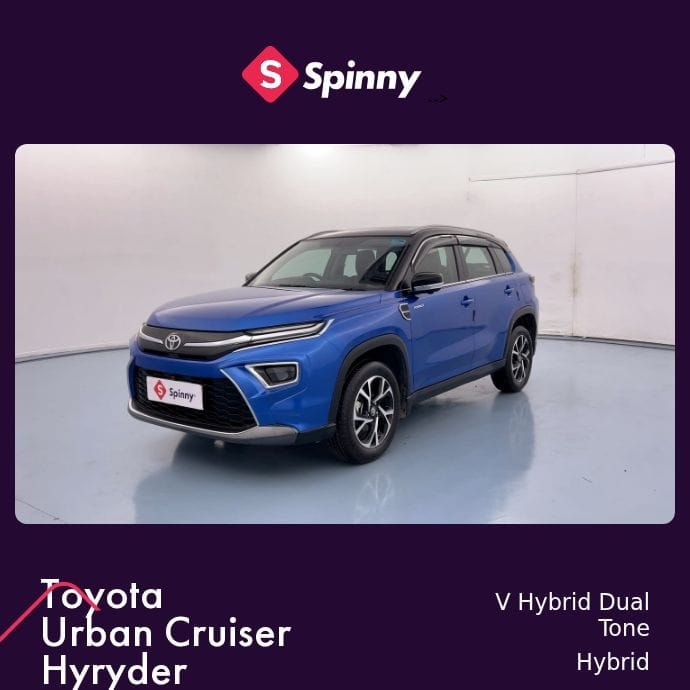 Used 2022 Toyota Urban Cruiser Hyryder Used 2022 Toyota Urban Cruiser Hyryder
