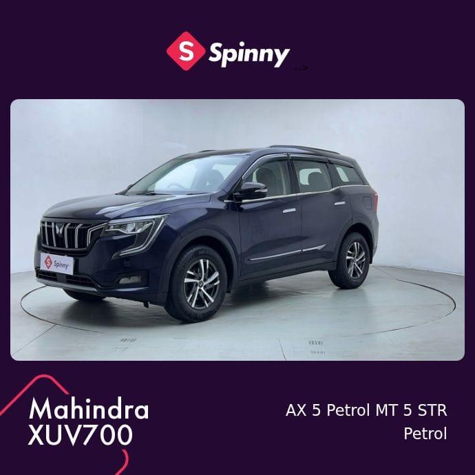 2022 महिंद्रा एक्सयूवी700 AX5 MT Petrol 5 STR (E) 2022 महिंद्रा एक्सयूवी700 AX5 MT Petrol 5 STR (E)