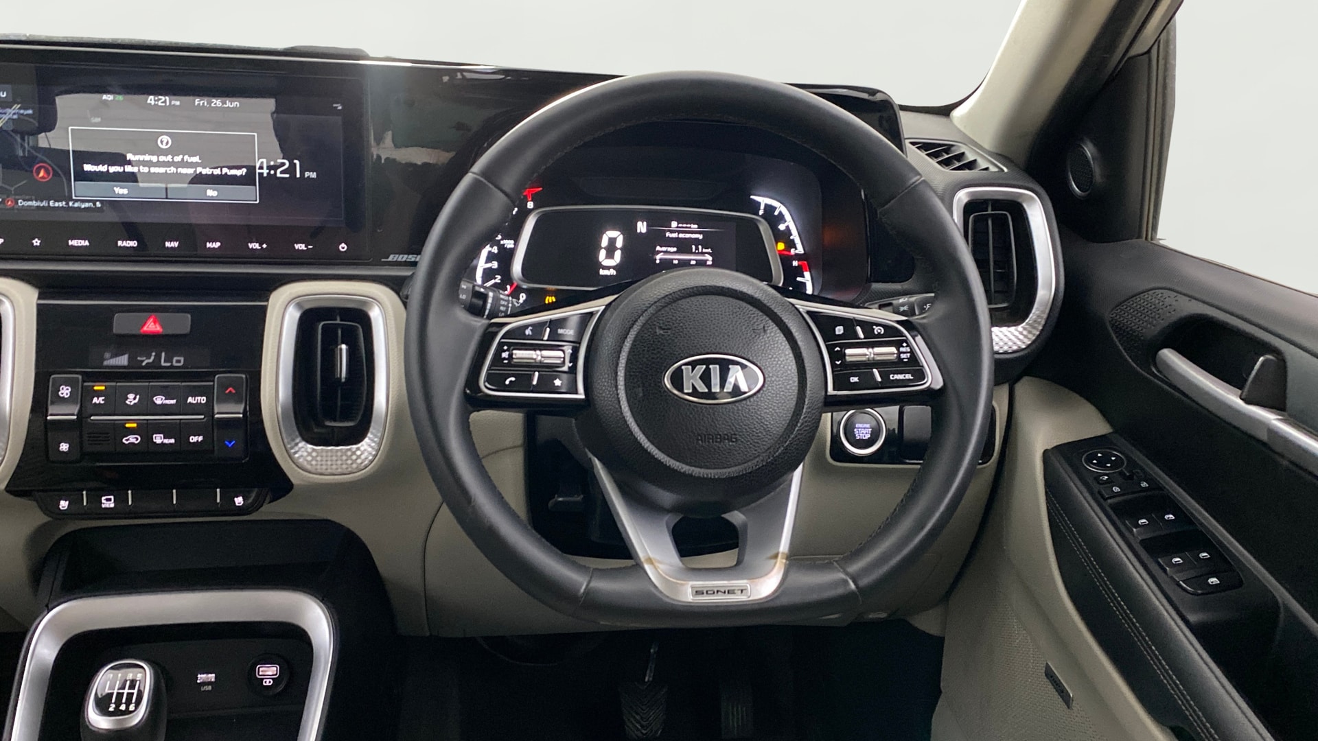 View 2021 Kia Sonet HTX Plus iMT Petrol Image 20 Used 2021 Kia Sonet HTX Plus iMT Petrol Image 20