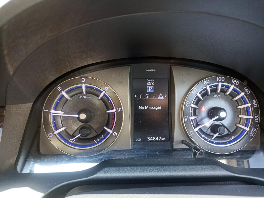 2019 Toyota Innova Crysta 2.8 ZX AT 7-Seater Odometer 