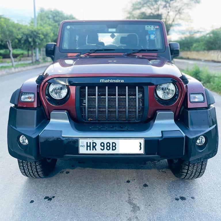 2021 Mahindra Thar LX Automatic 4 Seater Convertible Top Front View 