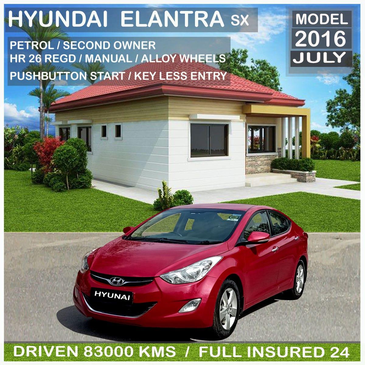 Used 2016 Hyundai Elantra 2.0 MPI SX AT BS IV for sale