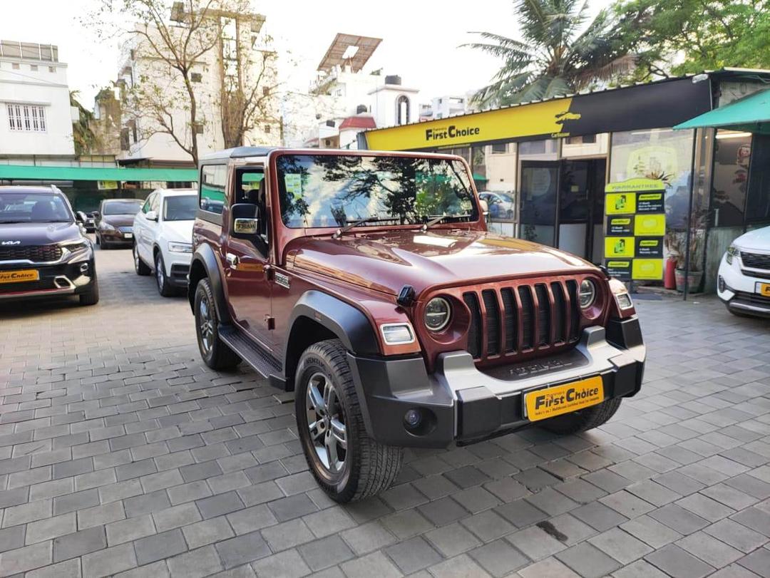 2021 Mahindra Thar LX Automatic 4 Seater Hard Top Front Right View 